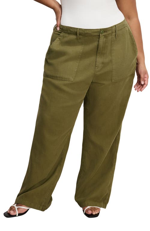 GOOD AMERICAN GOOD AMERICAN LITE COTTON BLEND PANTS