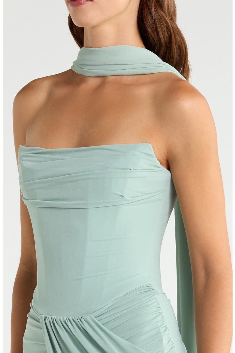 Portia Strapless Cocktail Dress, Alternate, color, JADE