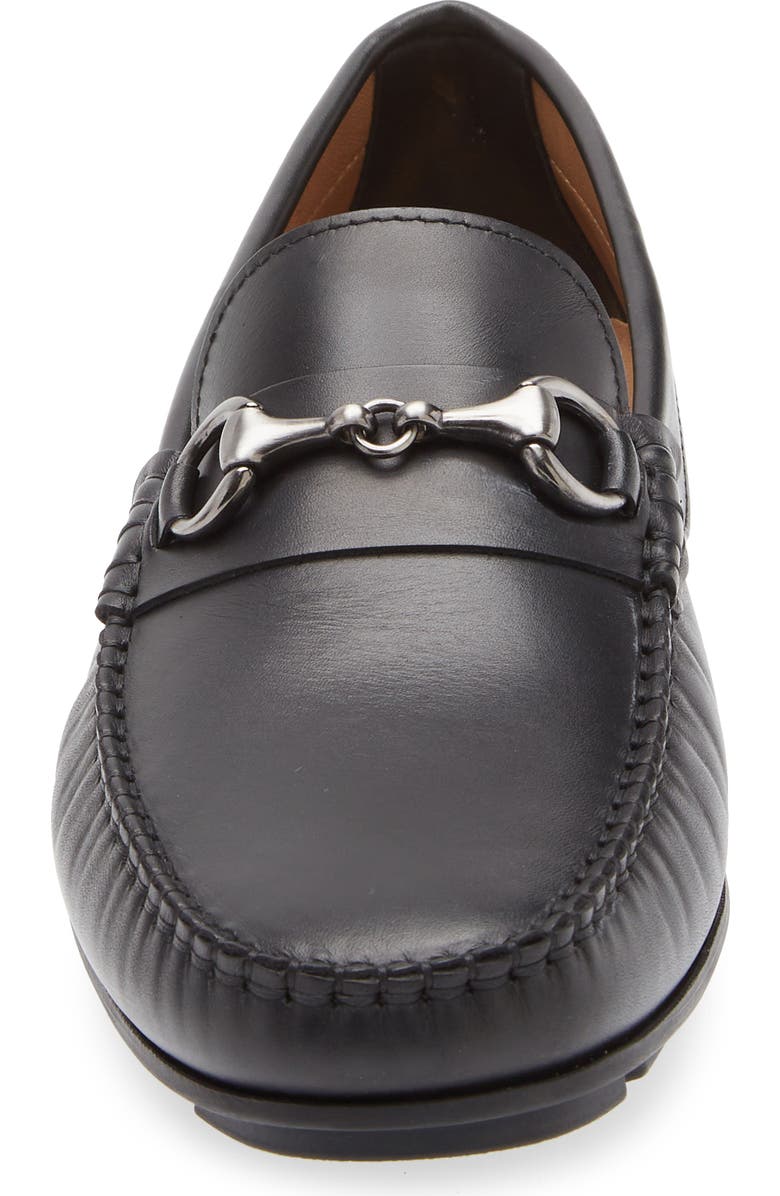 Bruno Magli Lane Bit Driving Loafer, Alternate, color, Black