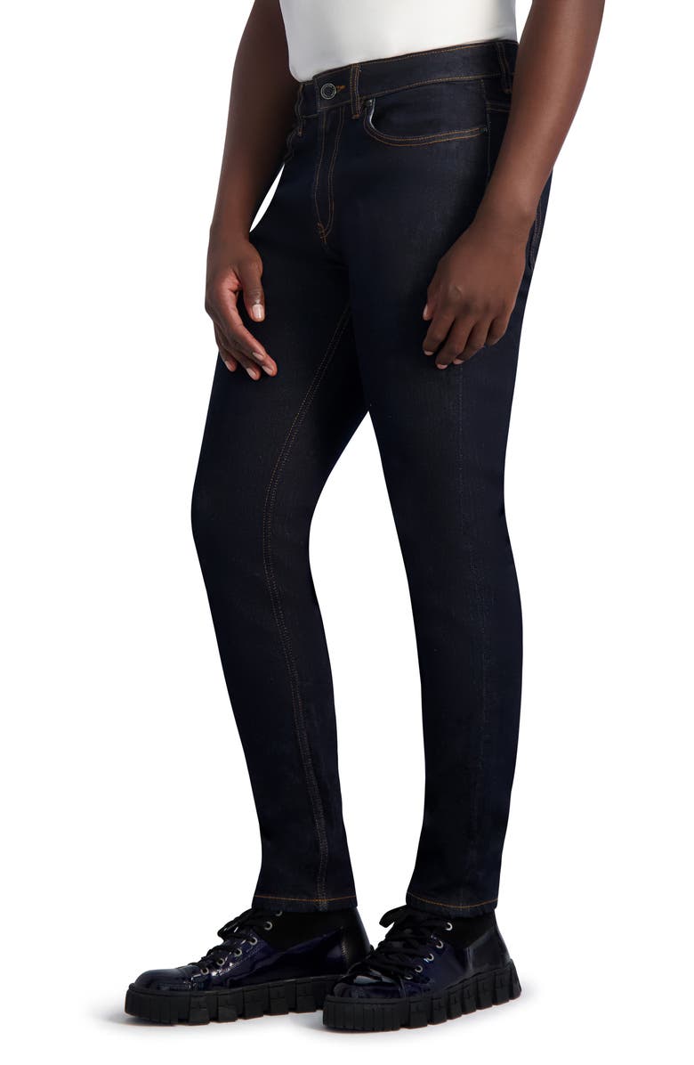 KARL LAGERFELD PARIS Coin Pocket Slim Fit Jeans, Alternate, color, 