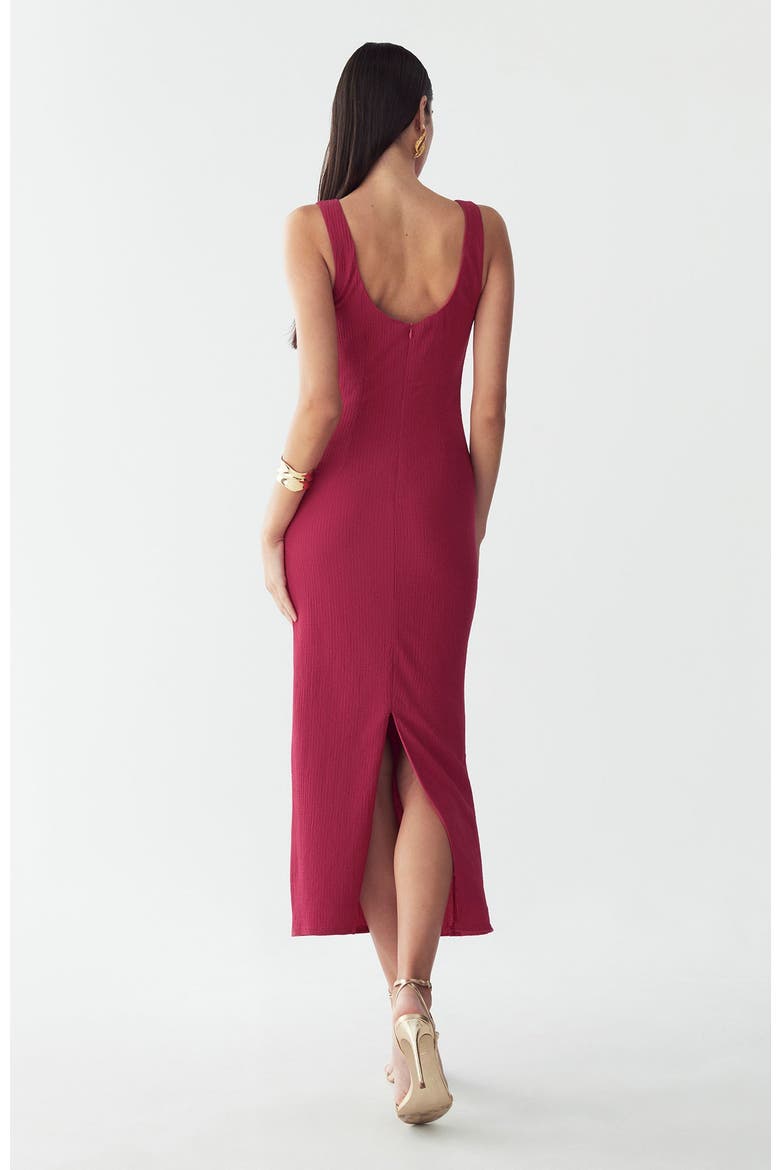 Suny Midi Dress, Alternate, color, Raspberry