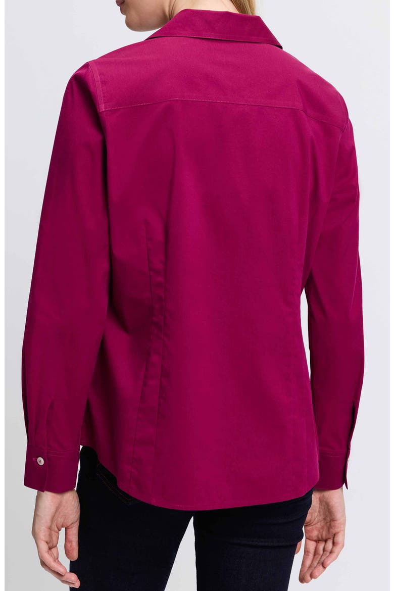 Taylor Stretch Shirt, Alternate, color, SANGRIA