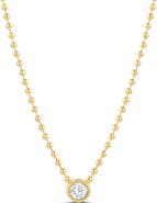 SHYMI Bezel Crystal Pendant Necklace