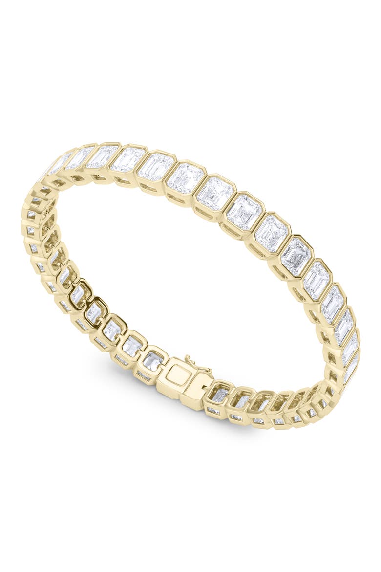 Emerald Cut Lab Created Diamond Tennis Bracelet video