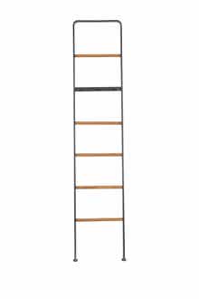 WILLOW ROW Black Metal 6-Rack Ladder