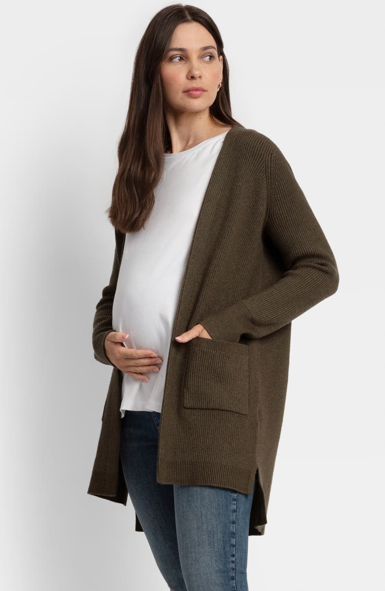 Seraphine Longline Maternity Cardigan, Alternate, color,