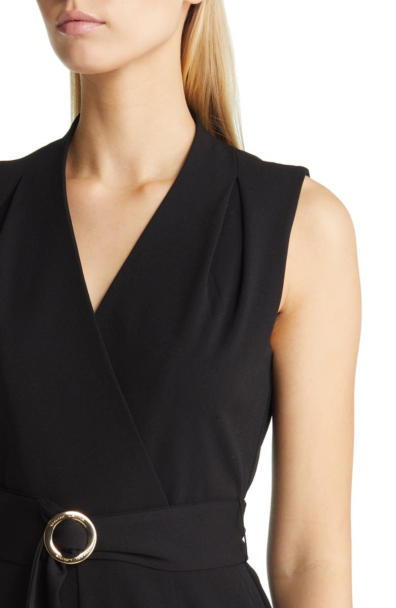 Tahari ASL Wrap Bodice Belted Jumpsuit, Alternate, color, 
