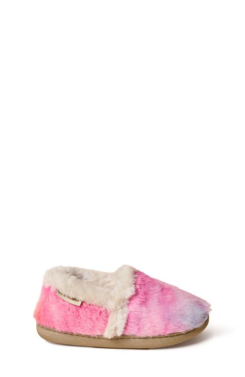 Minnetonka Kids' Daina Faux Fur Lined Slipper In Pink