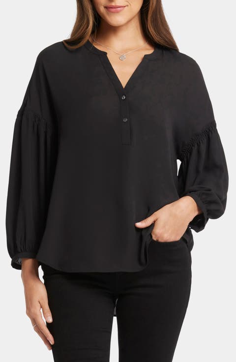 Paulina Tie Dye Recycled Polyester Peasant Top