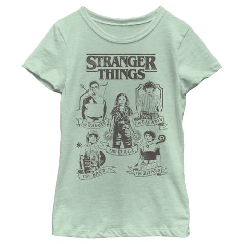 Girl's Stranger Things Group Shot Classes  Graphic T-Shirt