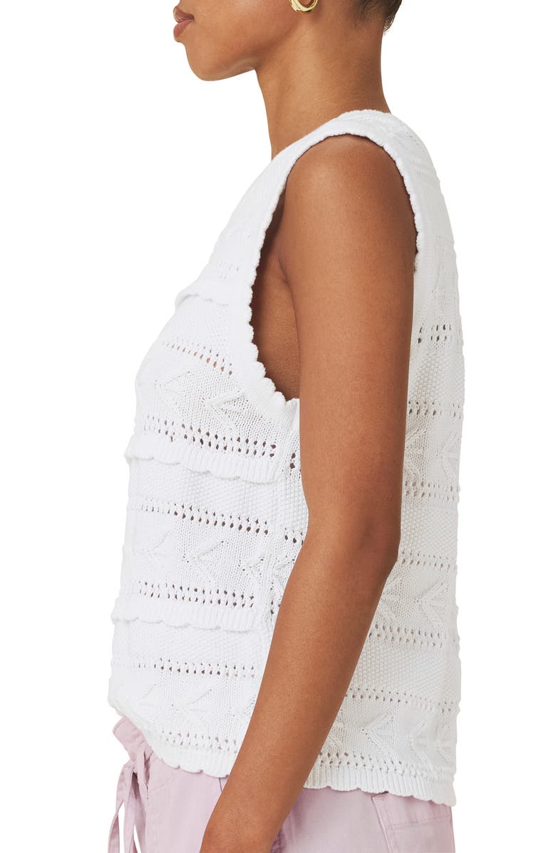 Splendid Giovanna Open Stitch Cotton Sweater Tank, Alternate, color,