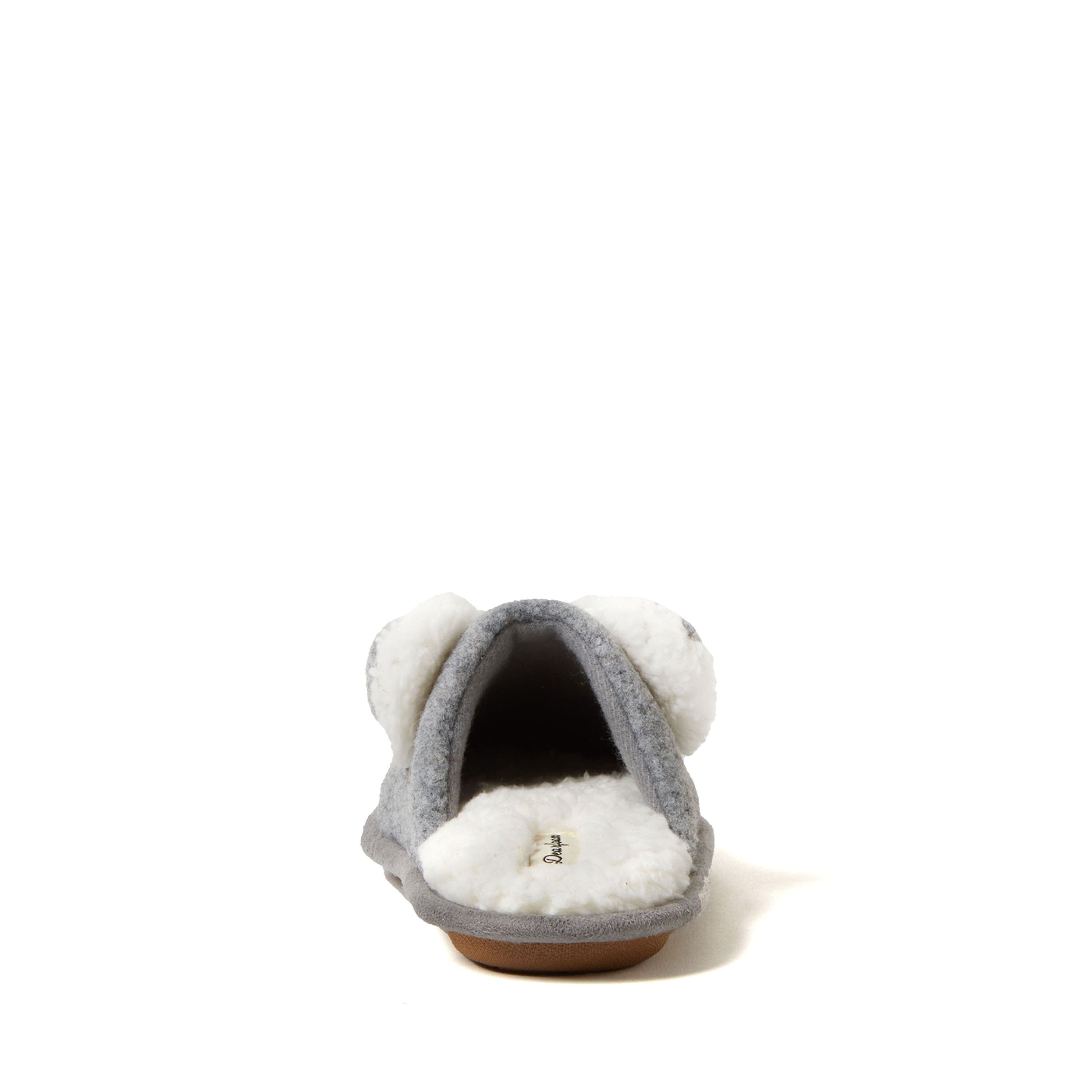 DEARFOAMS Casey Lil Bear Family Scuff Slipper, Alternate, color, Light Heather Grey