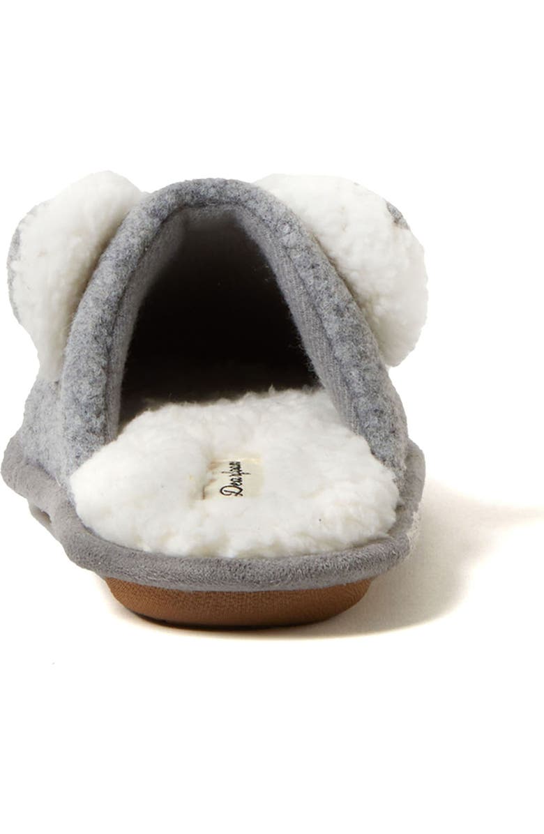 DEARFOAMS Casey Lil Bear Family Scuff Slipper, Alternate, color, Light Heather Grey