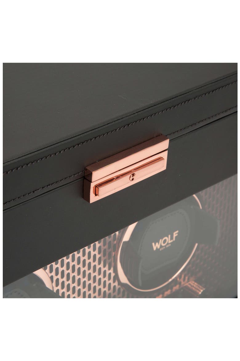 Axis Double Watch Winder with Storage, Alternate, color, COPPER