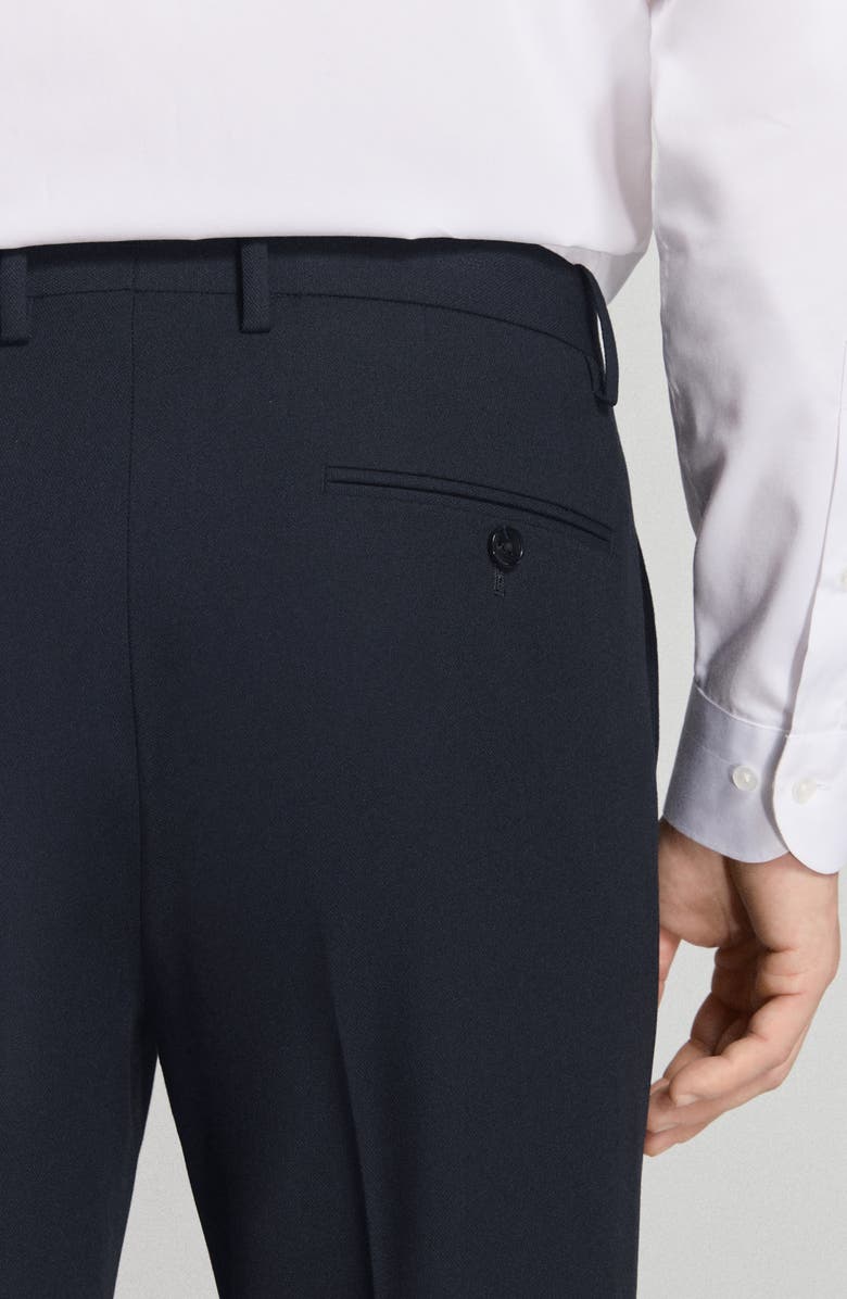 MANGO Milan Slim Fit Suit Pants, Alternate, color, Navy