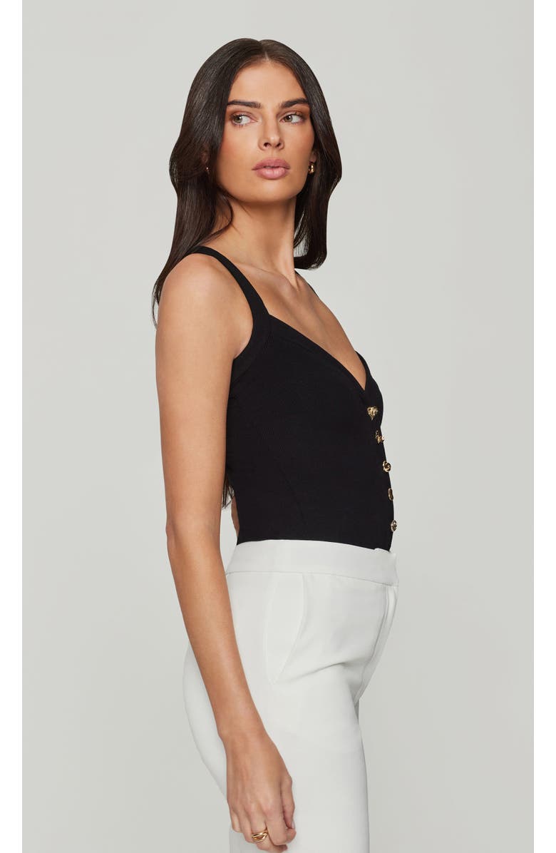 Generation Love Retta Rib Bodysuit, Alternate, color, Black