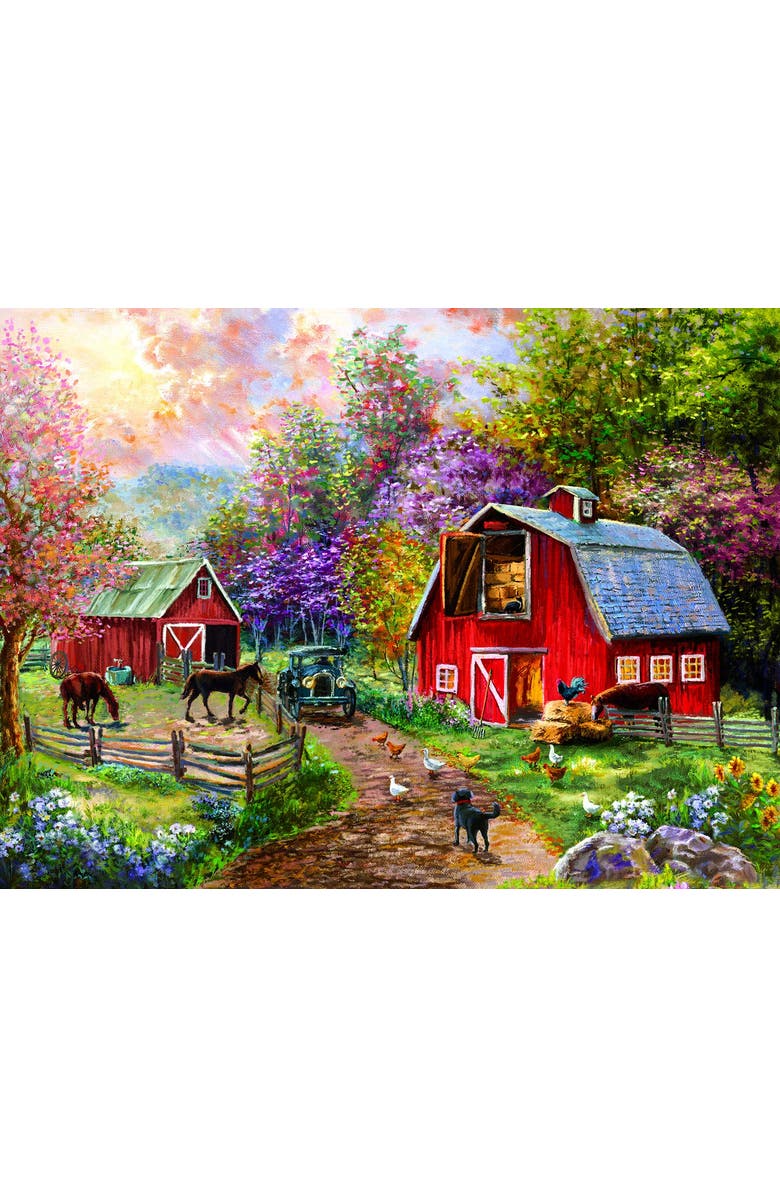 Sunsout Barnyard Visit 1000 piece Jigsaw Puzzle for Adults, Alternate, color, Multicolor