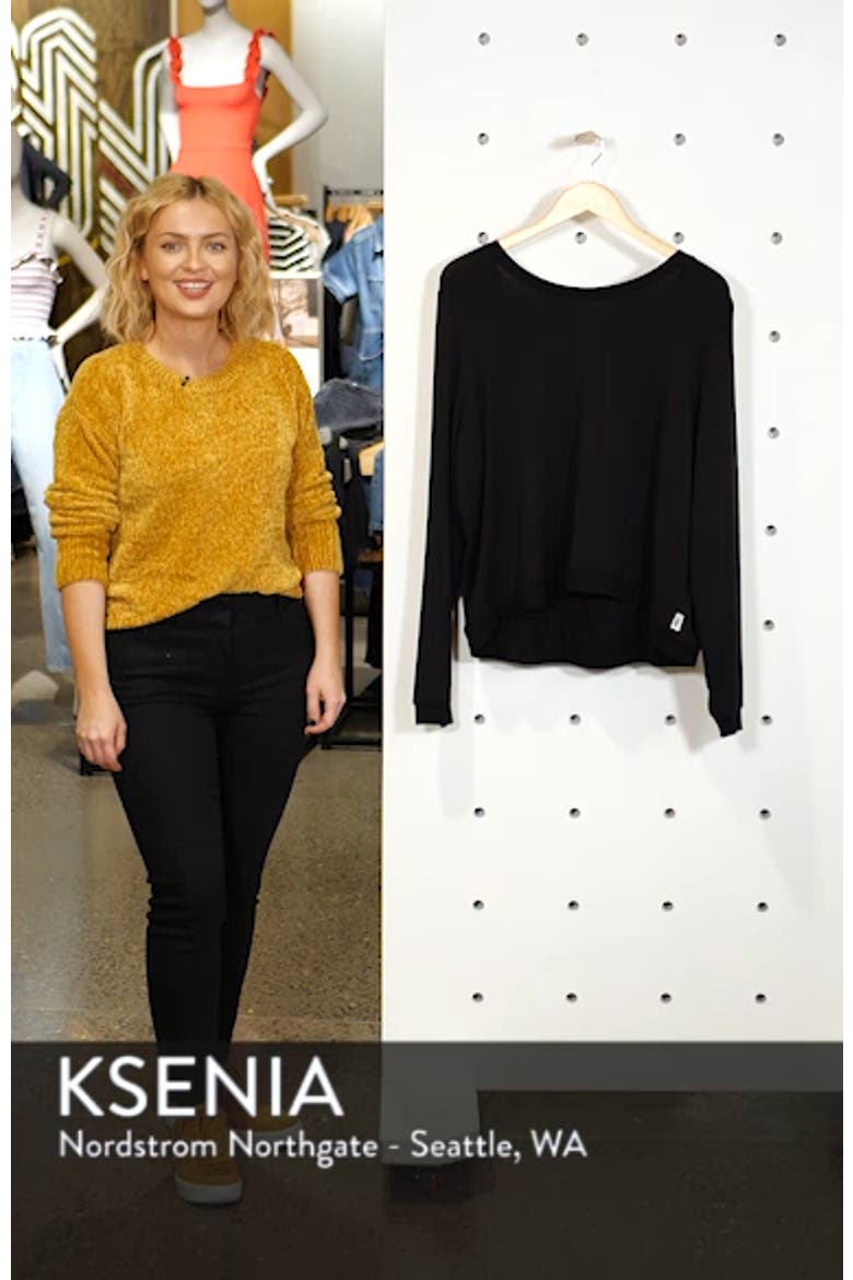 Plunge Back Sweatshirt video