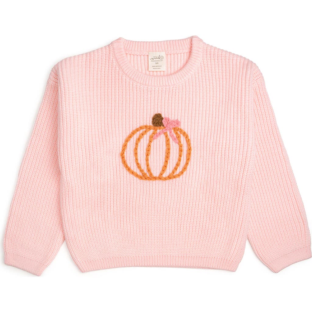 Sweet Wink Pumpkin Knit Sweater In Pink