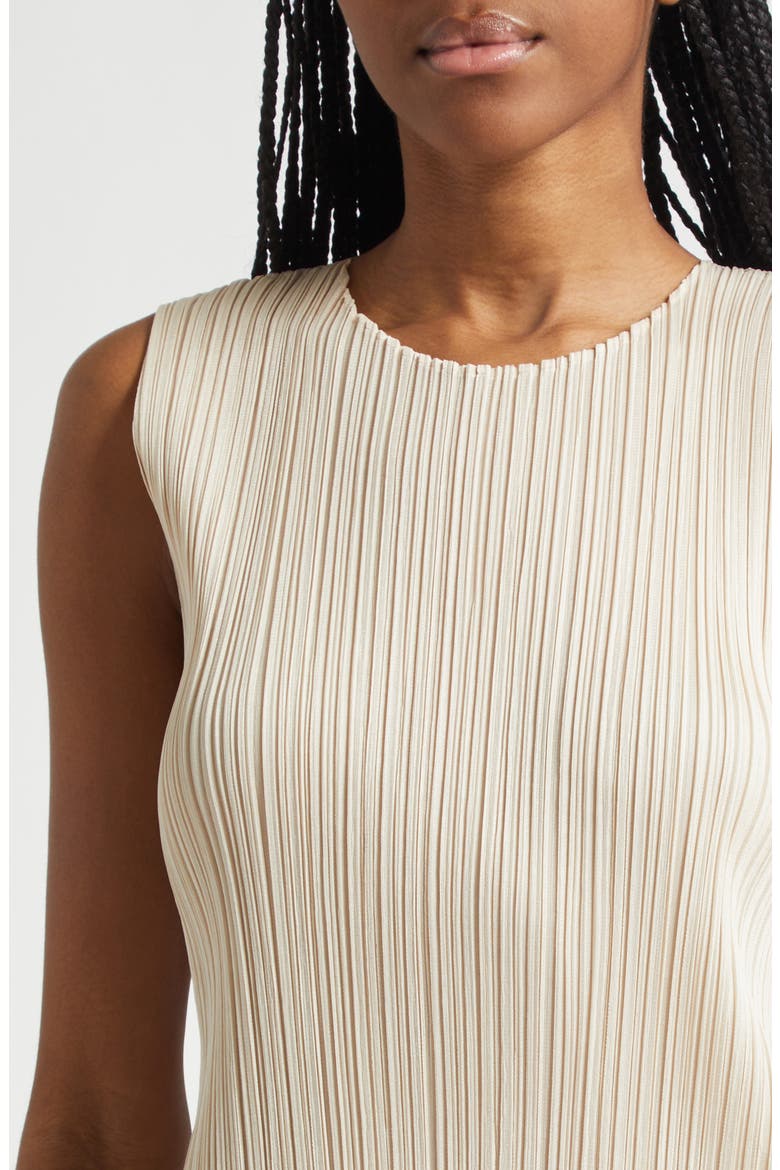 Monthly Colors May Pleated Sleeveless Top, Alternate, color, SAND BEIGE