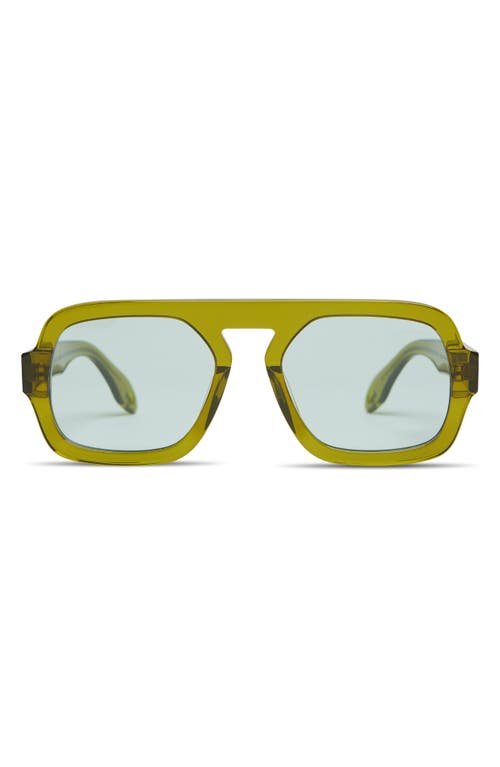 Elisa Johnson Jane 54mm Aviator Sunglasses In Green