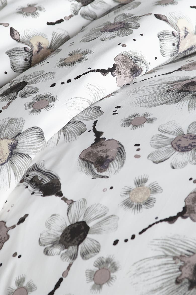 Premium Collection Ultra-Soft 300 Thread-Count Cotton Duvet Cover Set, Alternate, color, WATERCOLOR SYMPHONY GREY