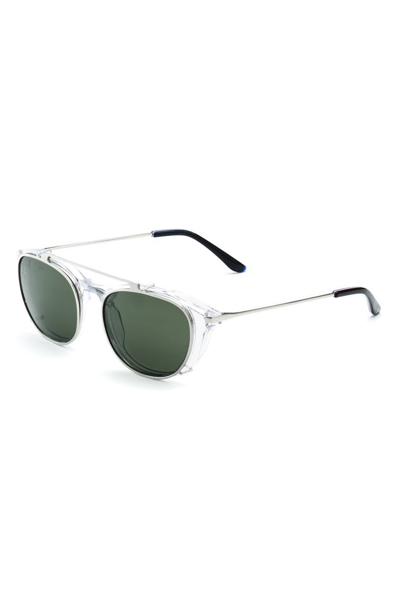 Vuarnet Pantos Optique Clip-On Lens 49mm Square Sunglasses, Alternate, color, 