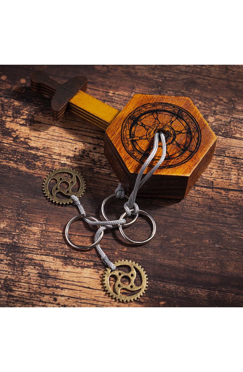 Professor Puzzle Alexander the Great's Gordian Knot Wooden Brainteaser Puzzle, Alternate, color, Multicolored