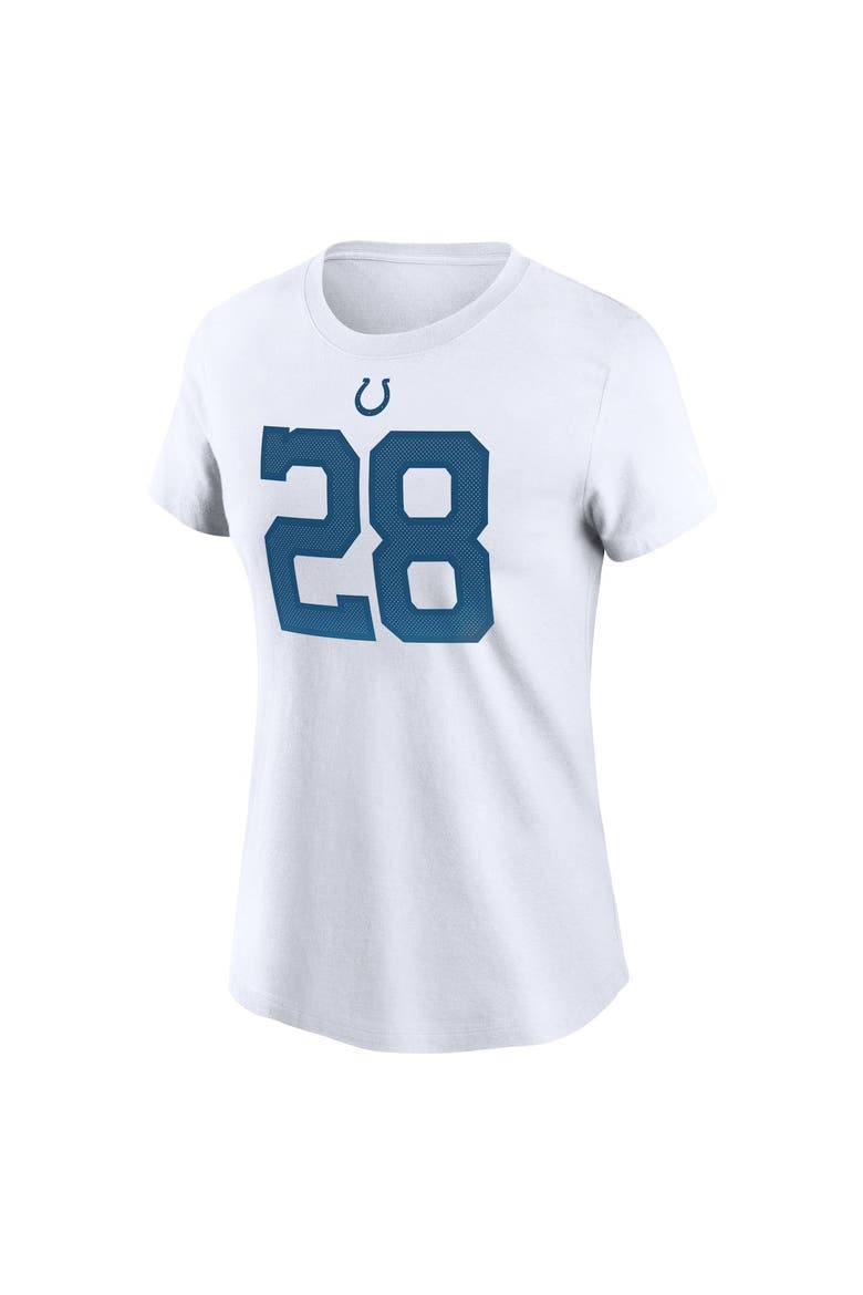Women's Nike Jonathan Taylor White Indianapolis Colts Player Name & Number T-Shirt, Alternate, color, White