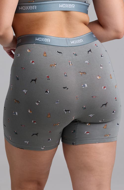 Woxer Baller High Rise Ultrasoft Boxer Briefs In Gray