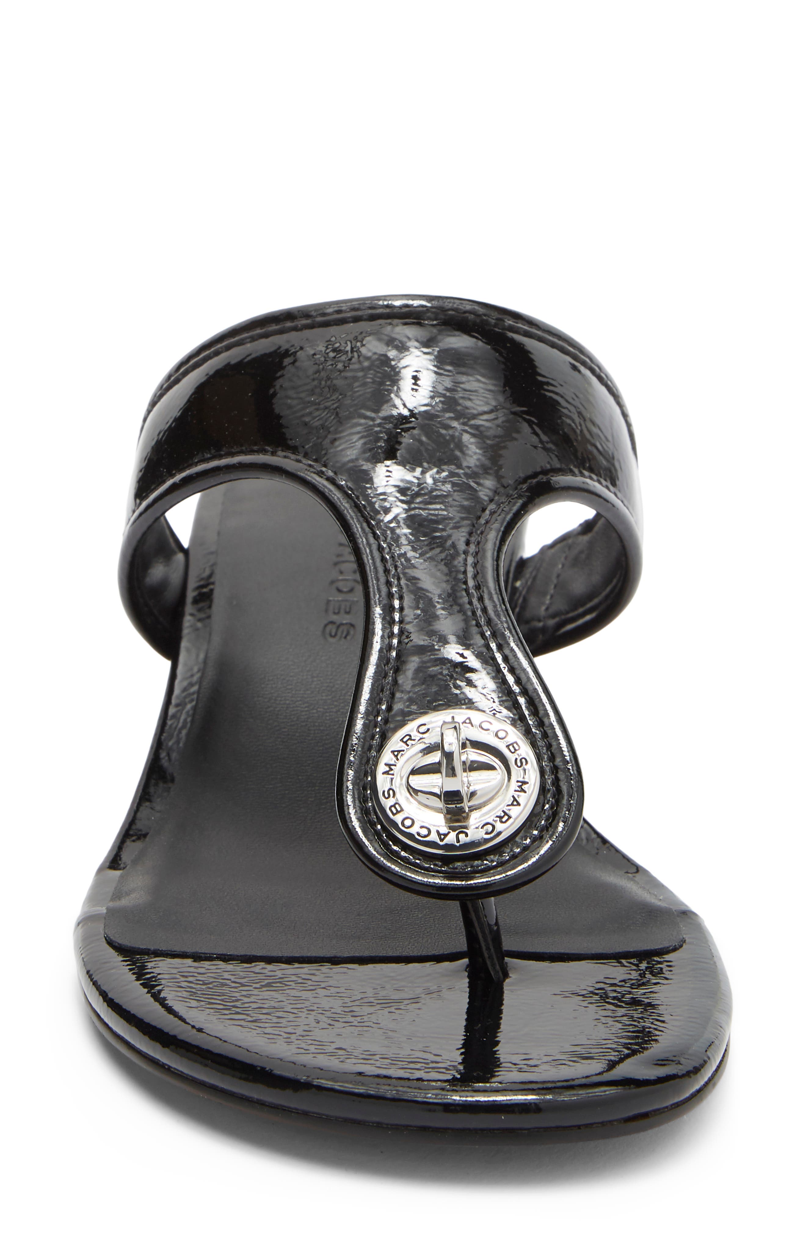 The Turnlock Heel T-Sandal, Alternate, color, BLACK