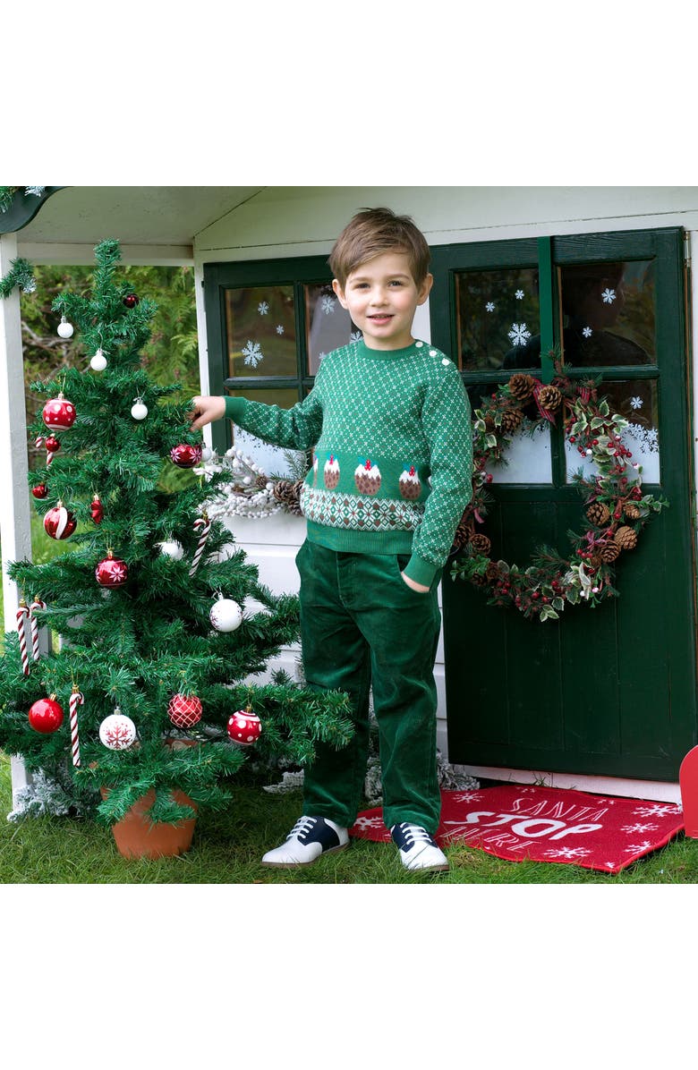 Rachel Riley Christmas Pudding Sweater, Alternate, color, 