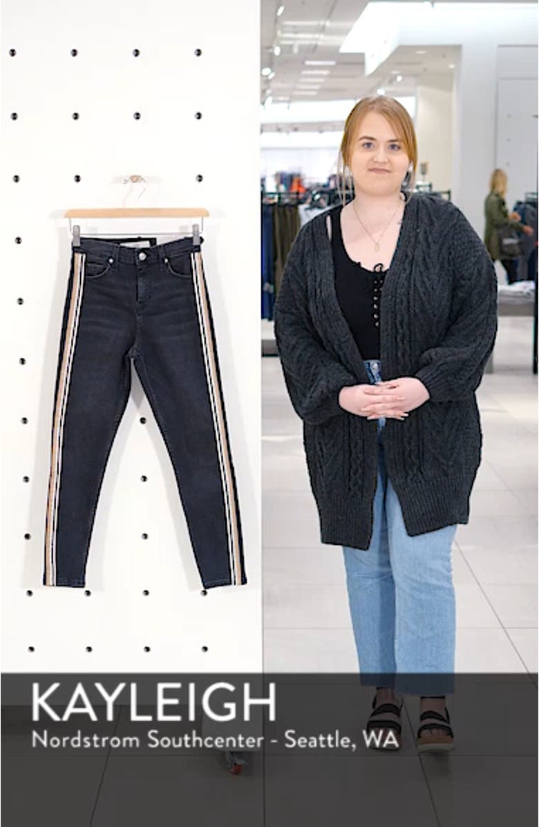 MOTO Stripe Skinny Jeans, sales video thumbnail