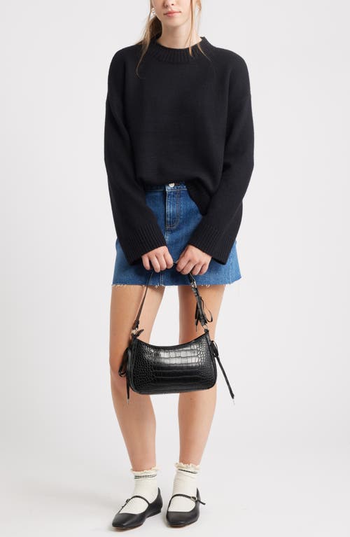 Bp. Everyday Easy Cotton Blend Sweater In Black