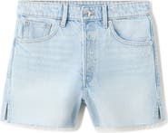 MANGO Cutoff Denim Shorts