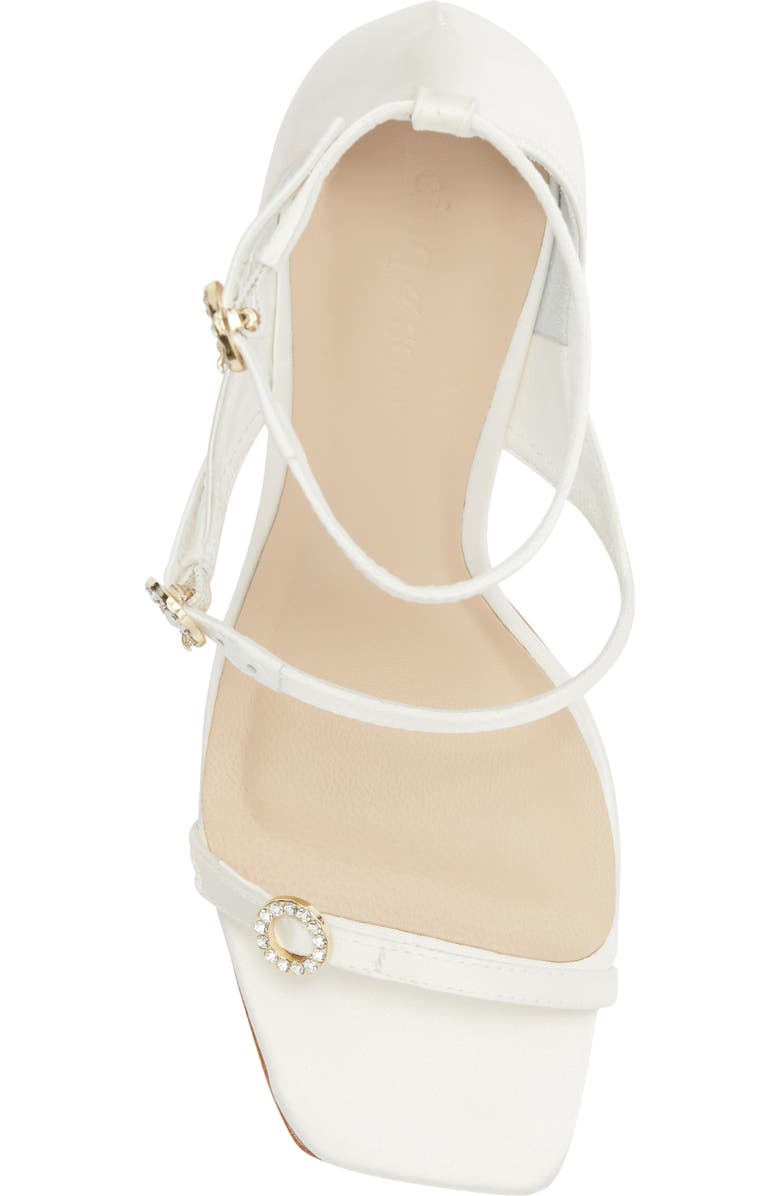 Cinq à Sept Celeste Satin Sandal, Alternate, color, Ivory