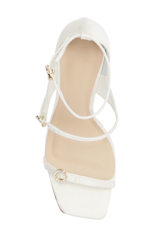 Cinq À Sept Celeste Satin Sandal In White