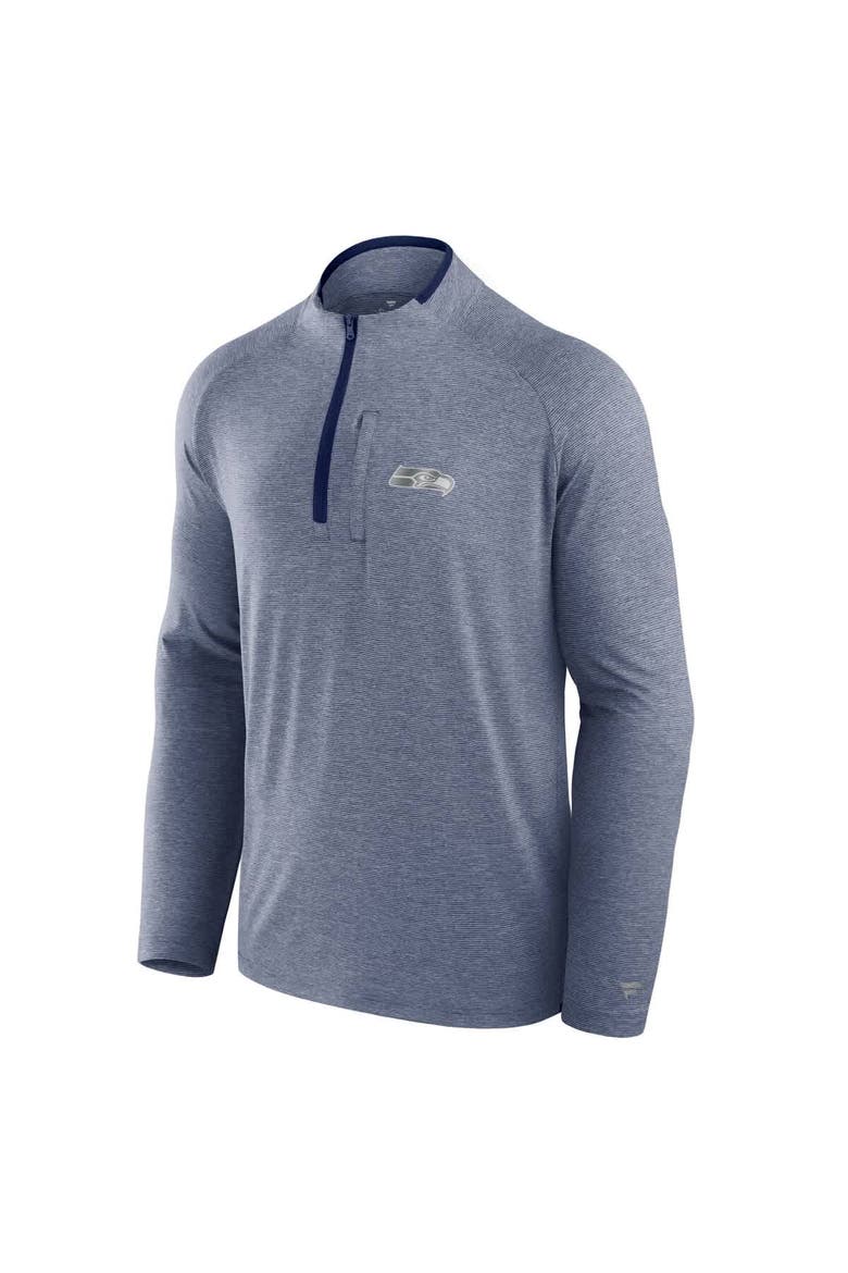 Unisex Fanatics College Navy Seattle Seahawks Front Office Performance Primary Quarter-Zip Jacket, Alternate, color, College Navy