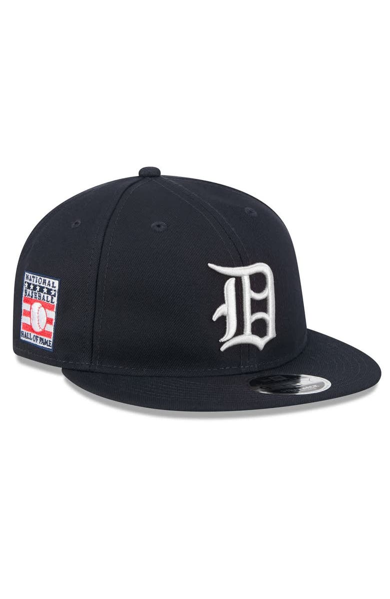 New Era Men's New Era Navy Detroit Tigers Baseball Hall of Fame Retro Crown 9FIFTY Adjustable Hat, Main, color, 
