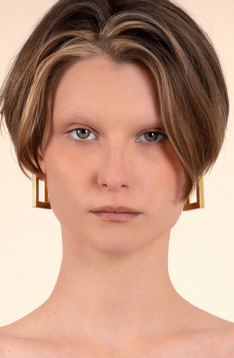 IVI Los Angeles Large Aurelia Hoop Earrings, Alternate, color, Yellow Gold