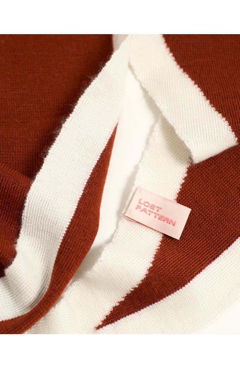 Lost Pattern "Triangle Frame" Cashmere Triangle Scarf, Alternate, color, Caramel