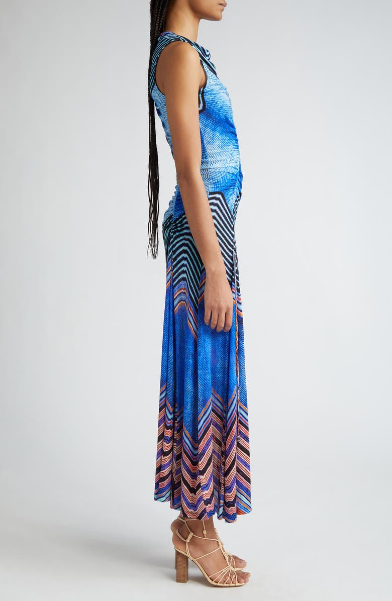 Ulla Johnson Natalia Ruched Sleeveless Maxi Dress, Alternate, color, 