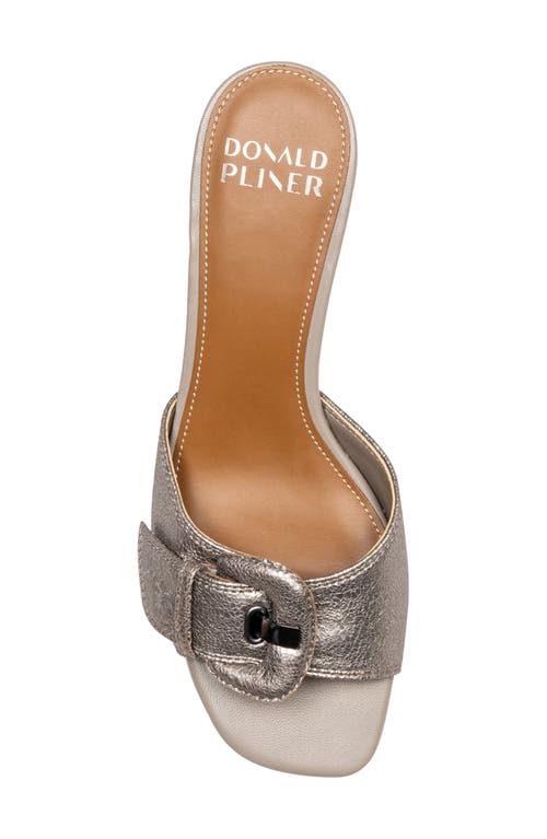 DONALD PLINER DONALD PLINER BUCKLE KITTEN HEEL SANDAL