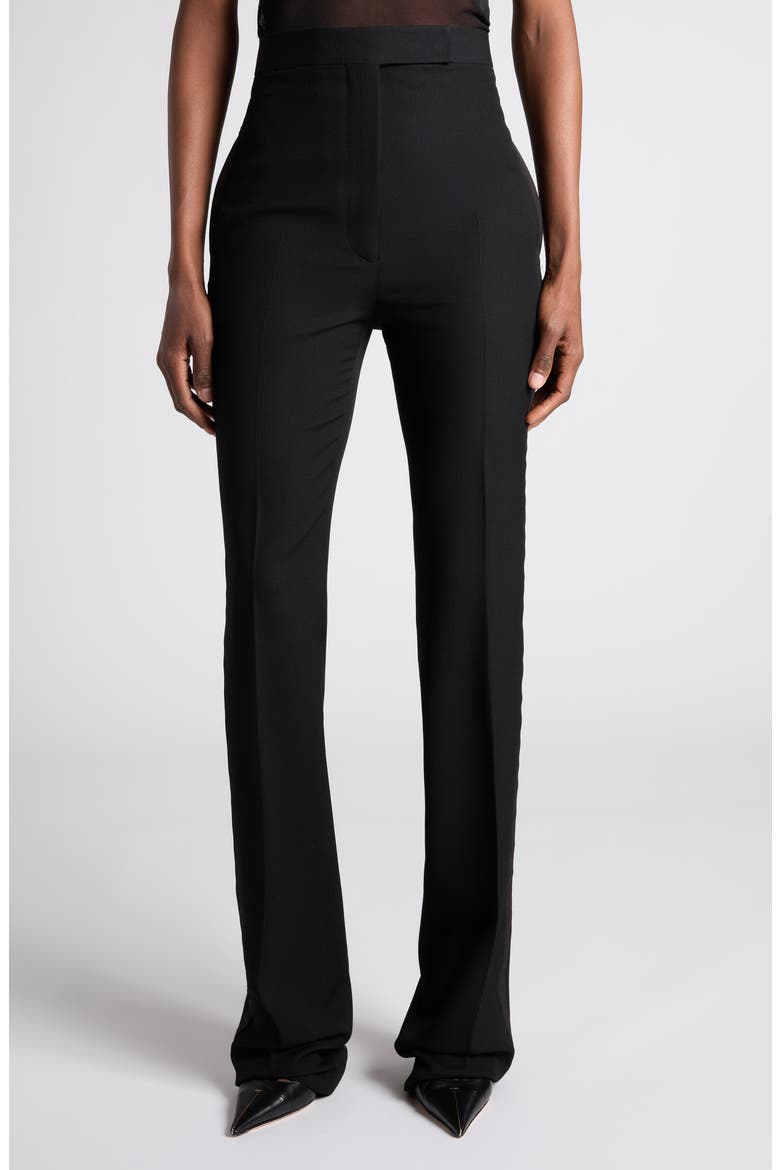 Wool & Mohair Pants, Main, color, BLACK/ WHITE