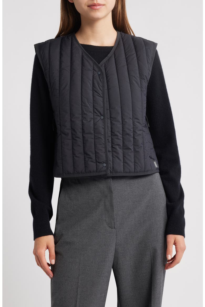 Banja Water Resistant Crop Liner Vest, Main, color, NAVY