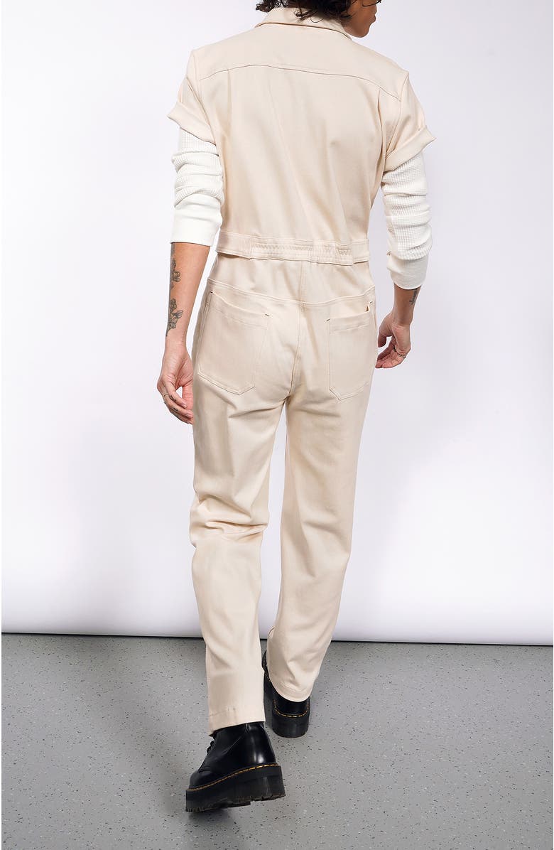 WILDFANG Essential Denim High Waisted Coverall, Alternate, color, 