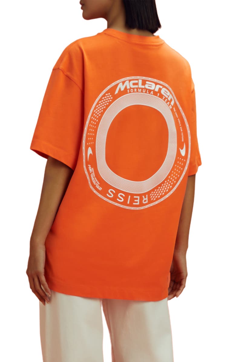 Reiss x McLaren Formula 1 Team Collection Cotton Graphic T-Shirt, Alternate, color, 