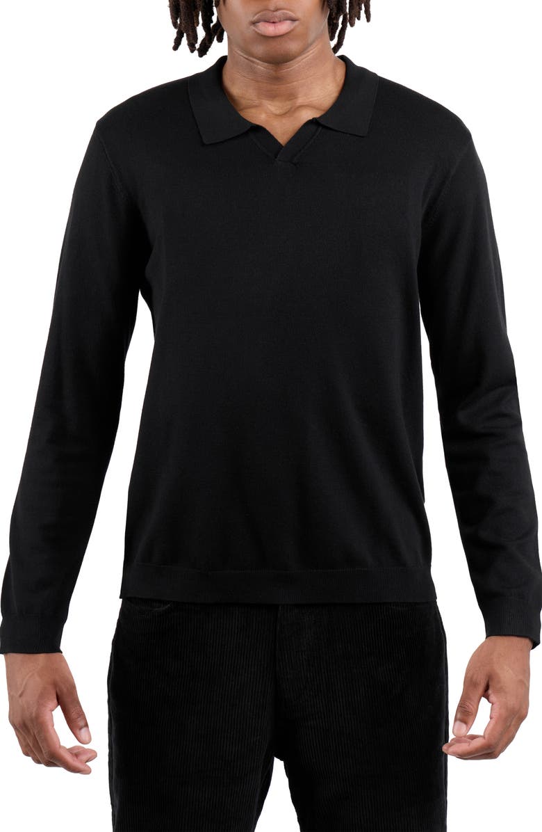 XRAY John Collared Sweater, Main, color, Black