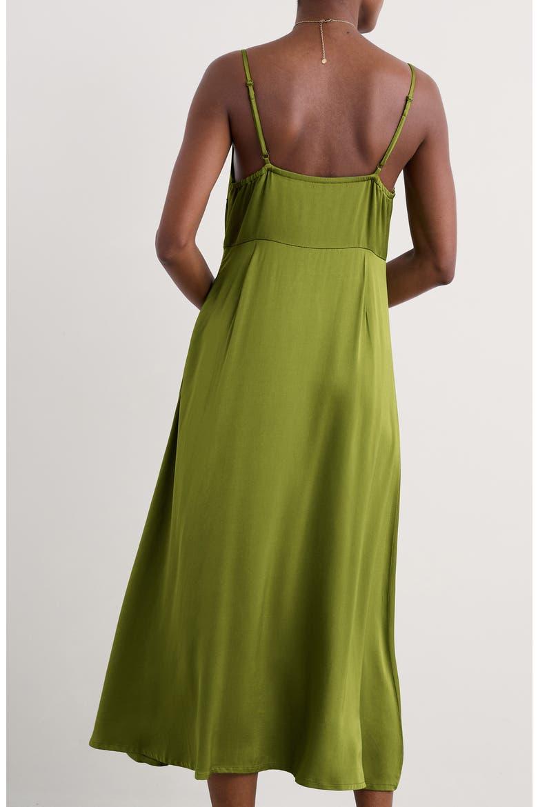 Housel Bay Satin Midi Slipdress, Alternate, color, DARK CITRON
