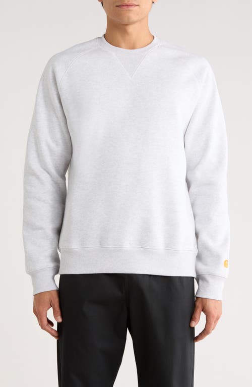 Carhartt Work In Progress Chase Crewneck Sweatshirt In White